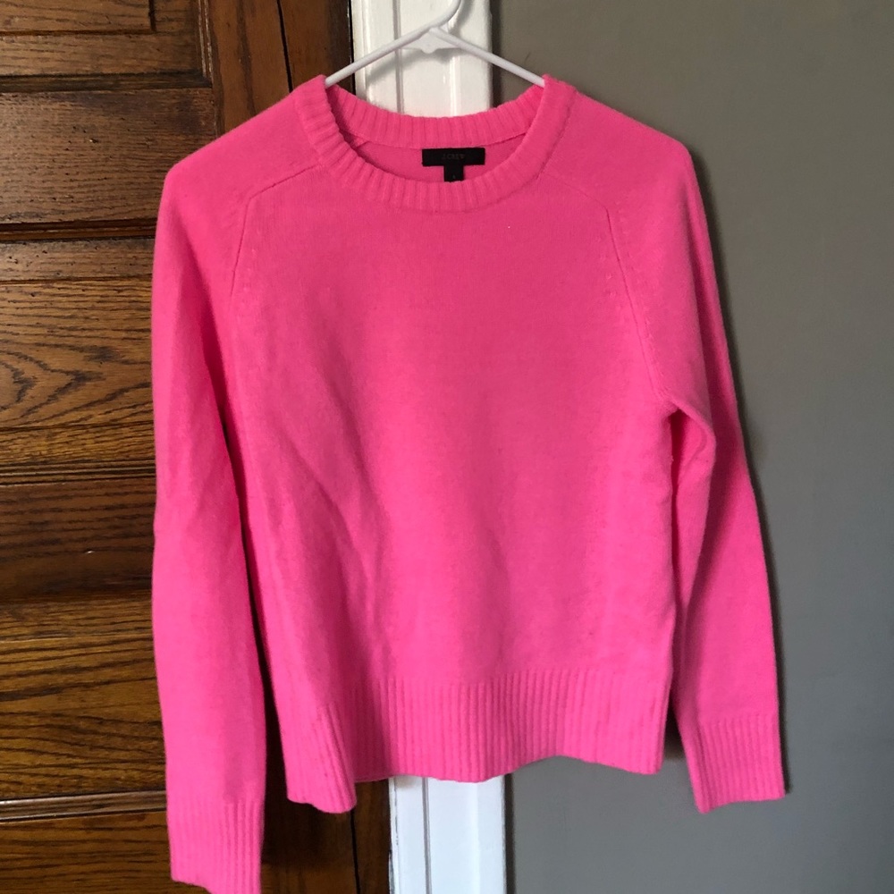 J.crew pink sweater